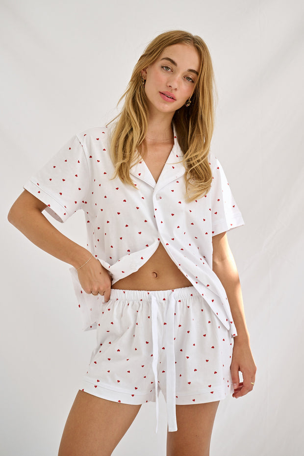 Lover Pyjama Set - Red Hearts