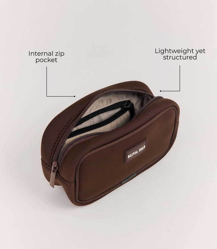 Petite (Chocolate) Neoprene Pouch