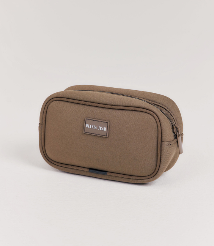 Petite (Taupe) Neoprene Pouch