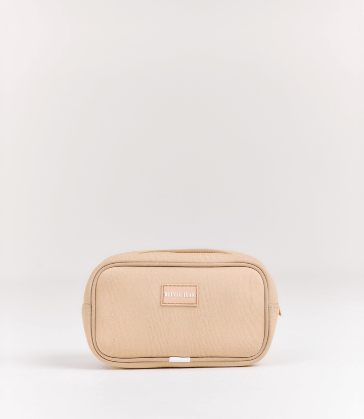 Petite (Almond) Neoprene Pouch
