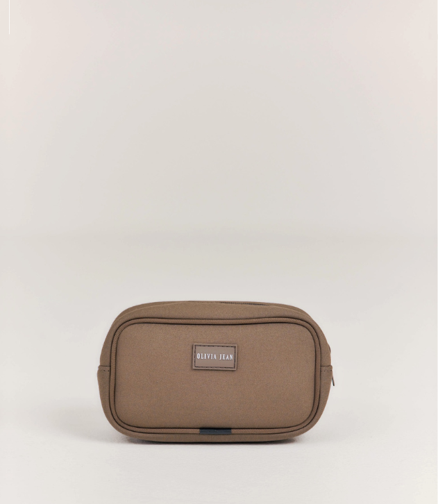 Petite (Taupe) Neoprene Pouch