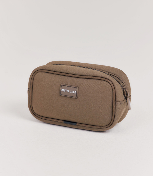 Petite (Taupe) Neoprene Pouch