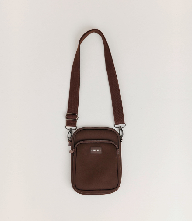 Wanderer (Chocolate) Neoprene Crossbody Bag