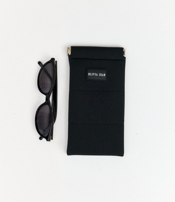 Stitch (Black) Neoprene Sunglasses Pouch