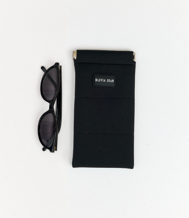 Stitch (Black) Neoprene Sunglasses Pouch