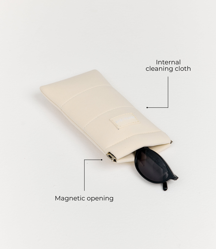 Stitch (Vanilla) Neoprene Sunglasses Pouch