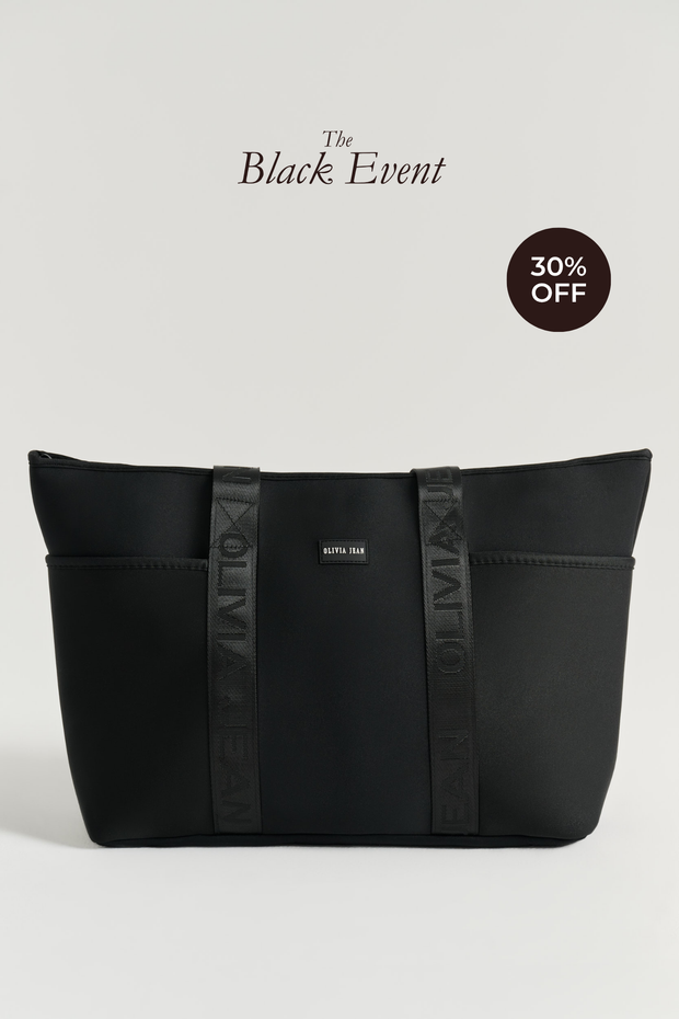 Form (Black) Neoprene Tote - With Zip Closure