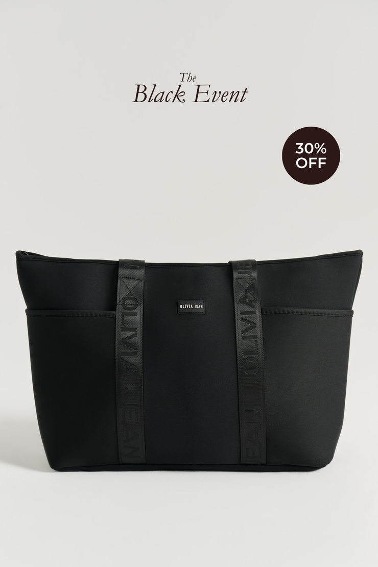Form (Black) Neoprene Tote - With Zip Closure