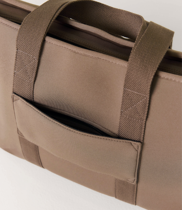 Rover (Taupe) Large Neoprene Tote - With Zip Closure (PRE ORDER)