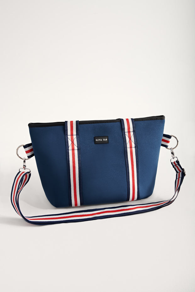 Harper (Navy) Neoprene Crossbody Bag