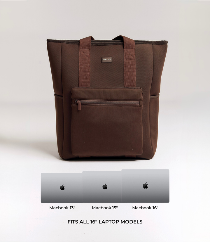 Rover (Chocolate) Neoprene Backpack - With Zip Closure (PRE ORDER)