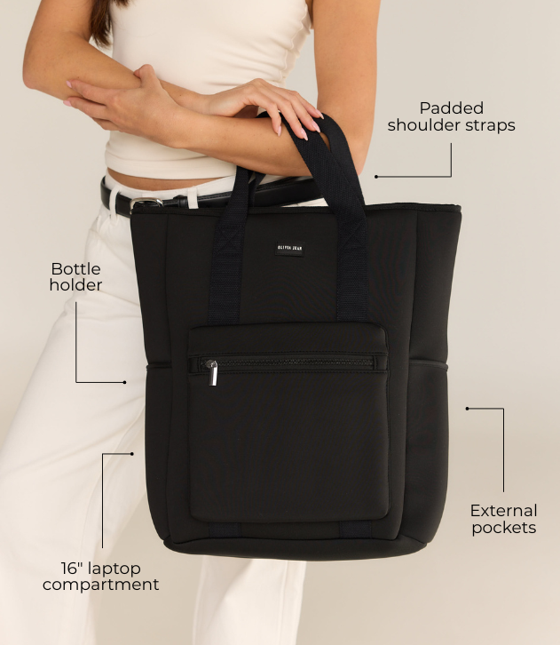 Rover (Black) Neoprene Backpack - With Zip Closure (PRE ORDER)
