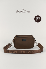 Serene (Brown) Neoprene Crossbody Bag