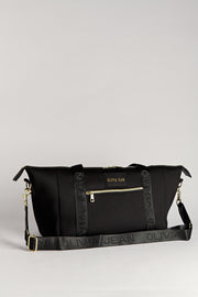 Level Up (Black) Weekender Neoprene Bag- With Zip Closure