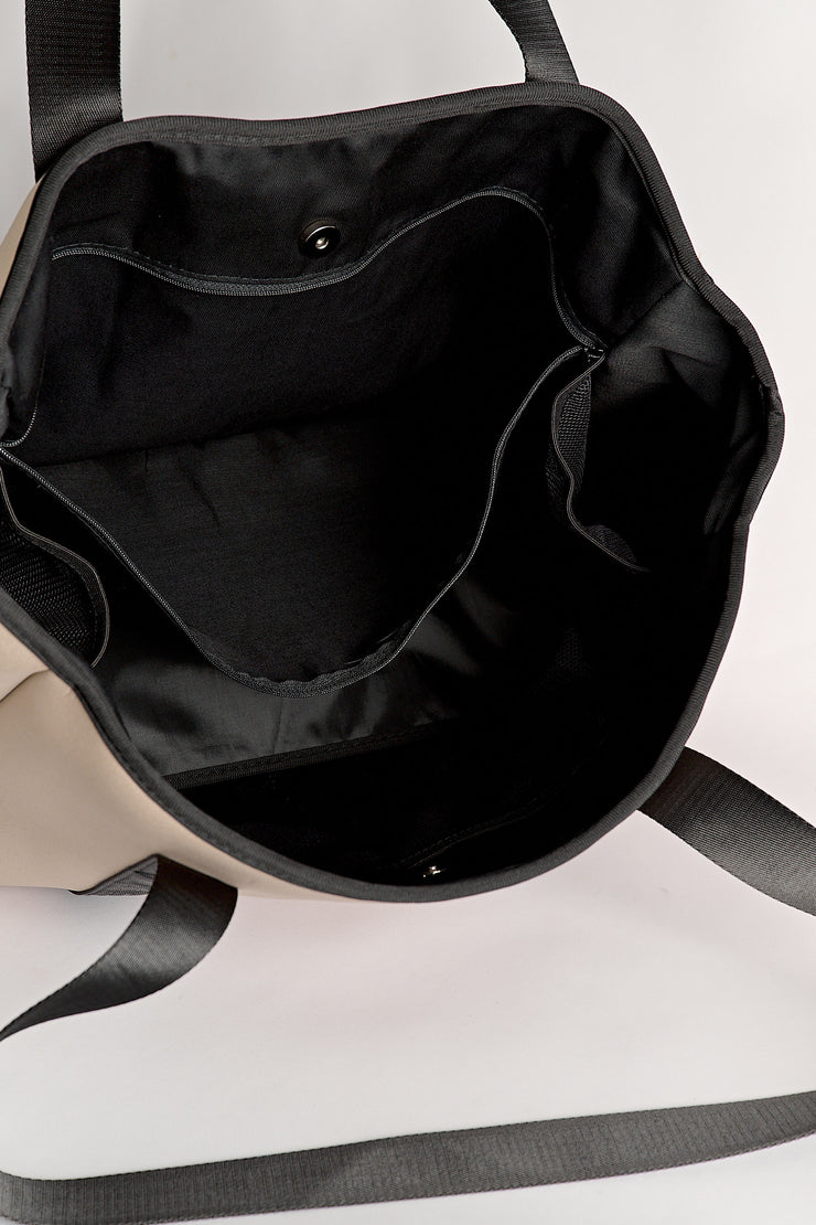 Allure (Beige) Neoprene Tote Bag