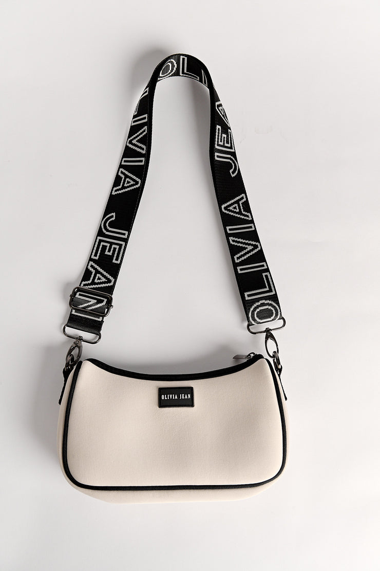 Icon (Ivory) Neoprene Crossbody Bag