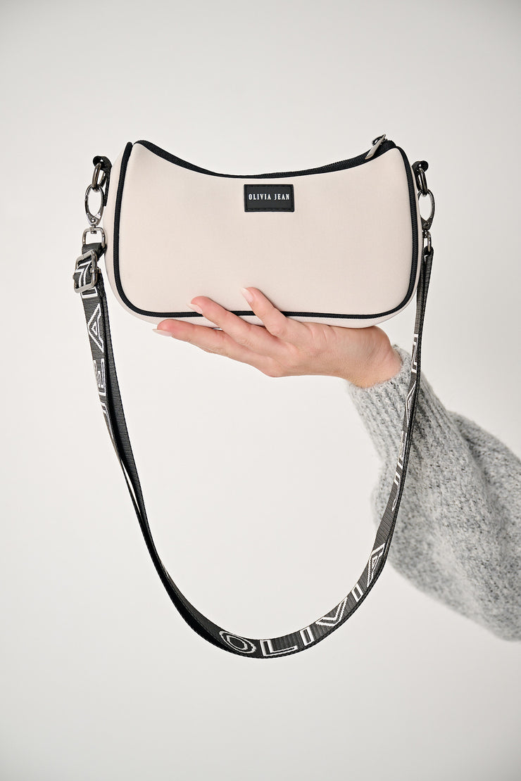 Icon (Ivory) Neoprene Crossbody Bag