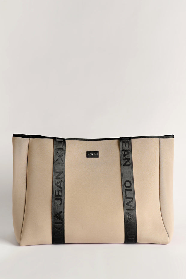 Allure (Beige) Neoprene Tote Bag (SECONDS)