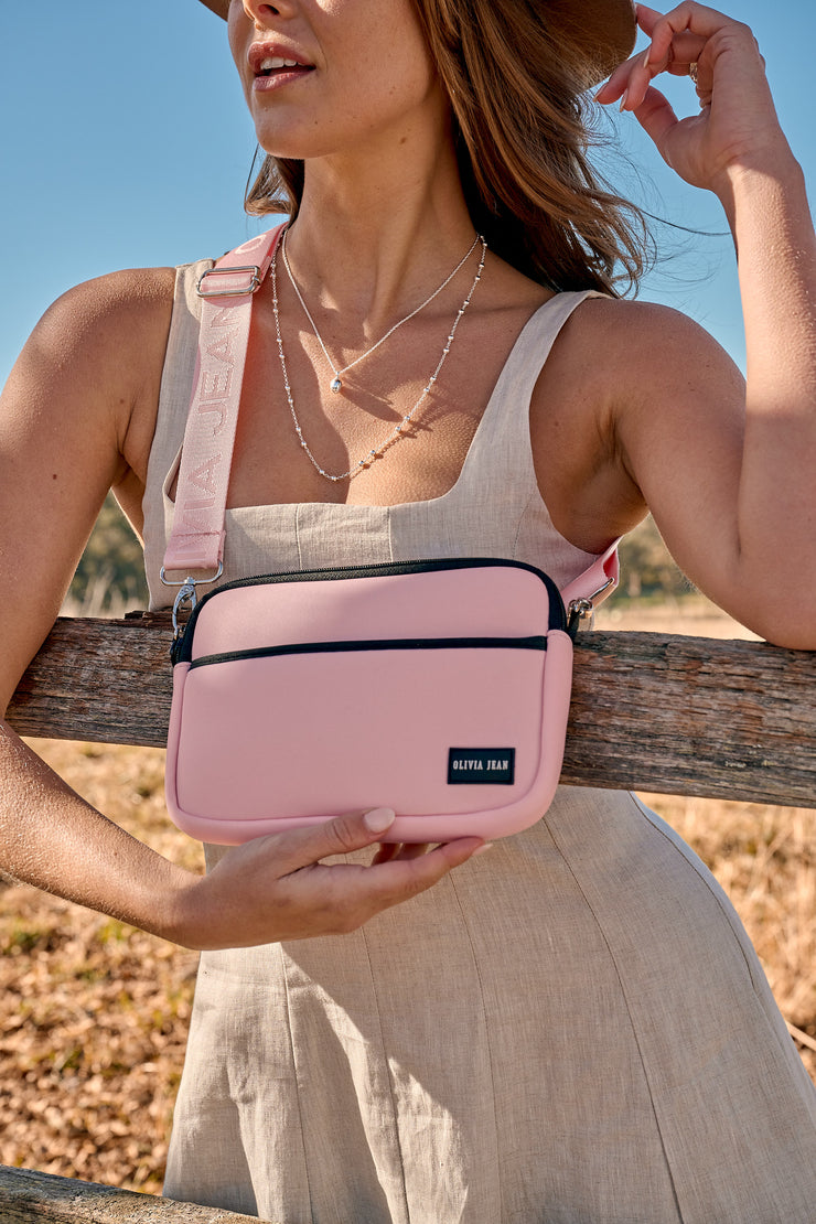 Core (Pink/Pink) Neoprene Crossbody Bag