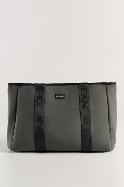 Tullie (Charcoal) Neoprene Tote Bag