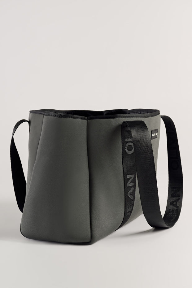 Tullie (Charcoal) Neoprene Tote Bag