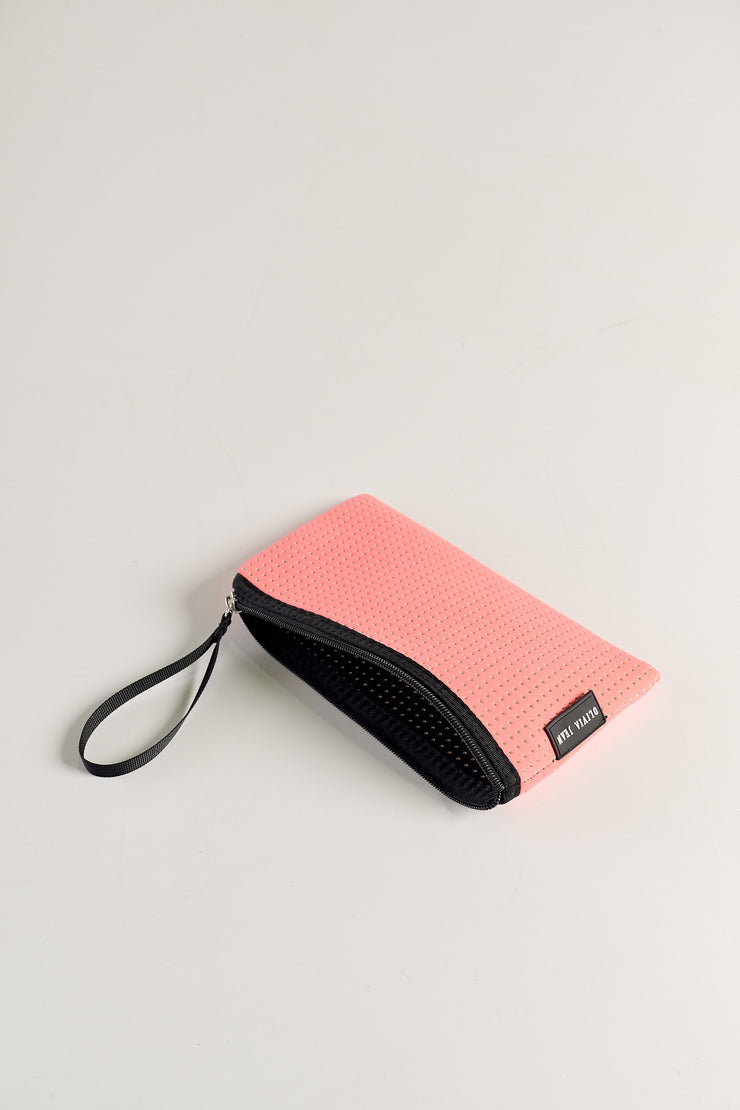 Coral Neoprene Pouch