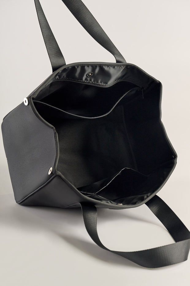 Stormie (Black) Neoprene Tote Bag