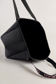 Kiki (Black) Neoprene Carryall Tote Bag