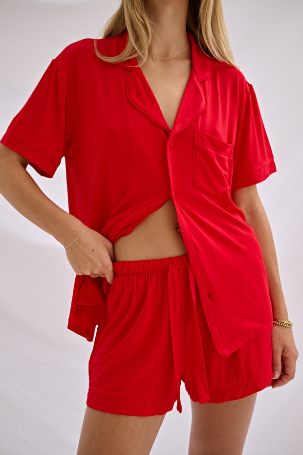 Valentina (Red) Soft Lounge Pyjama Set
