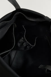 Stevie (Black) Neoprene Tote - With Zip Closure