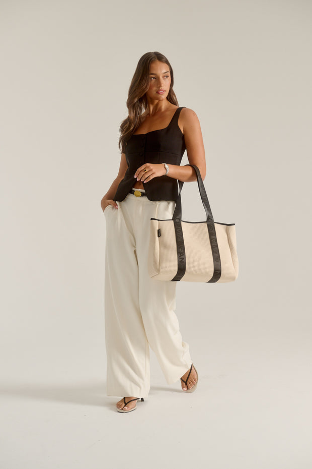 Olivia Jean (Cream) Signature Neoprene Bag