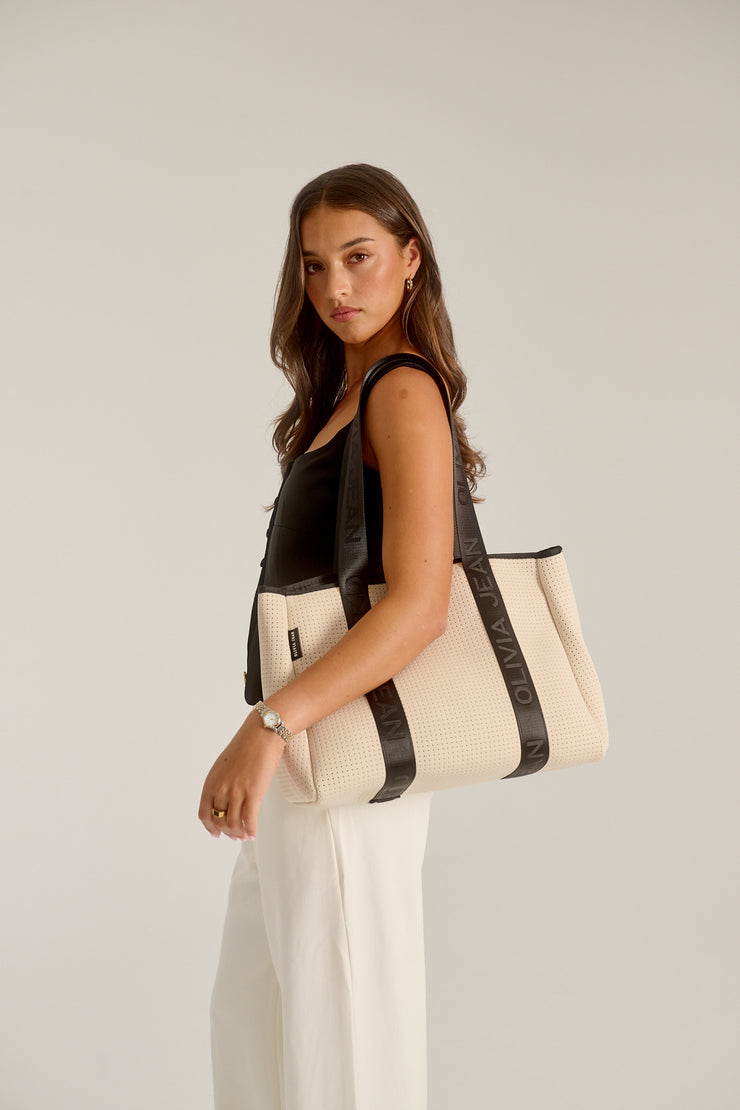 Signature (Cream) Neoprene Tote