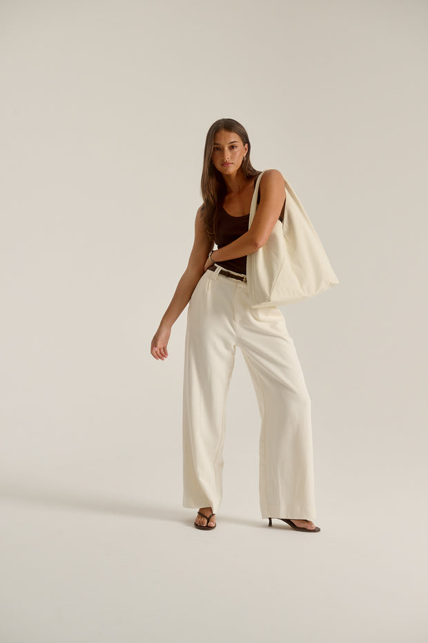 Sydney (Cream) Nylon Shoulder Bag