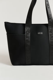 Form (Black) Neoprene Tote Bag- With Zip Closure