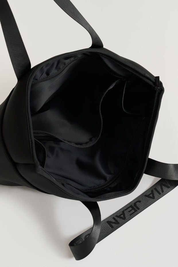 Form (Black) Neoprene Tote Bag- With Zip Closure