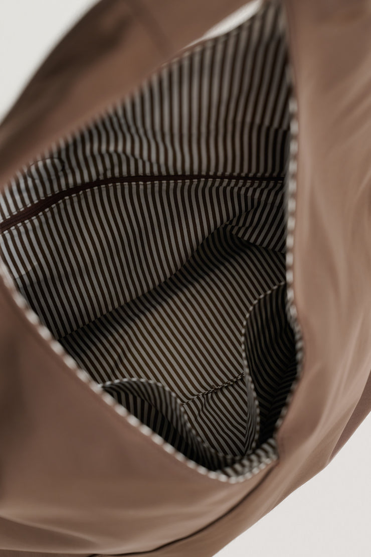 Sydney (Mocha) Nylon Shoulder Bag