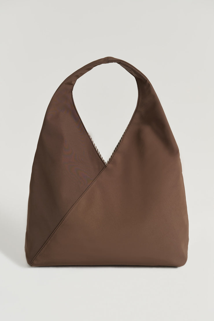 Sydney (Mocha) Nylon Shoulder Bag