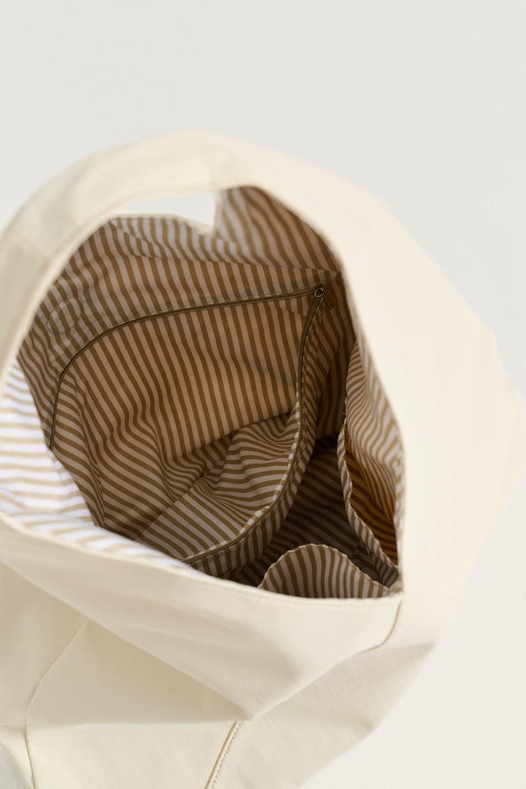 Sydney (Cream) Nylon Shoulder Bag