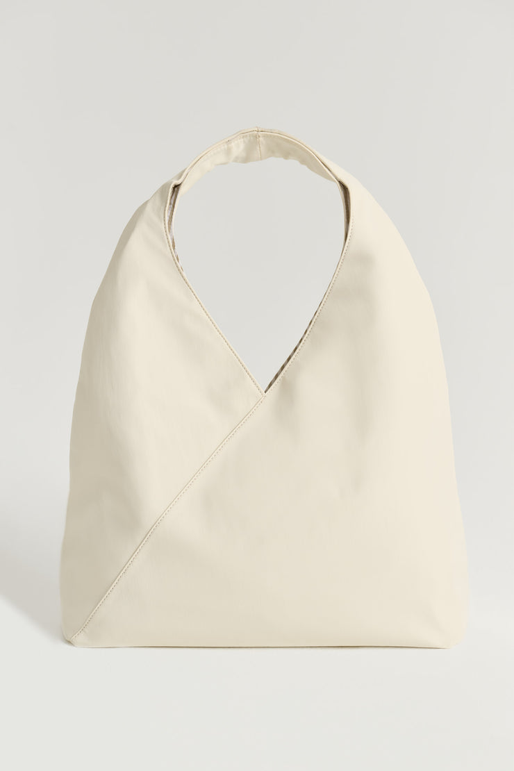 Sydney (Cream) Nylon Shoulder Bag