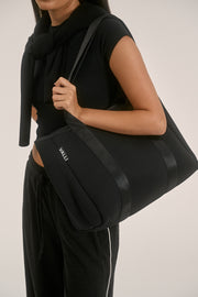 Elle Black Neoprene Tote — Valli by Olivia Jean