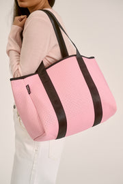 Elle Pink Neoprene Tote — Valli by Olivia Jean