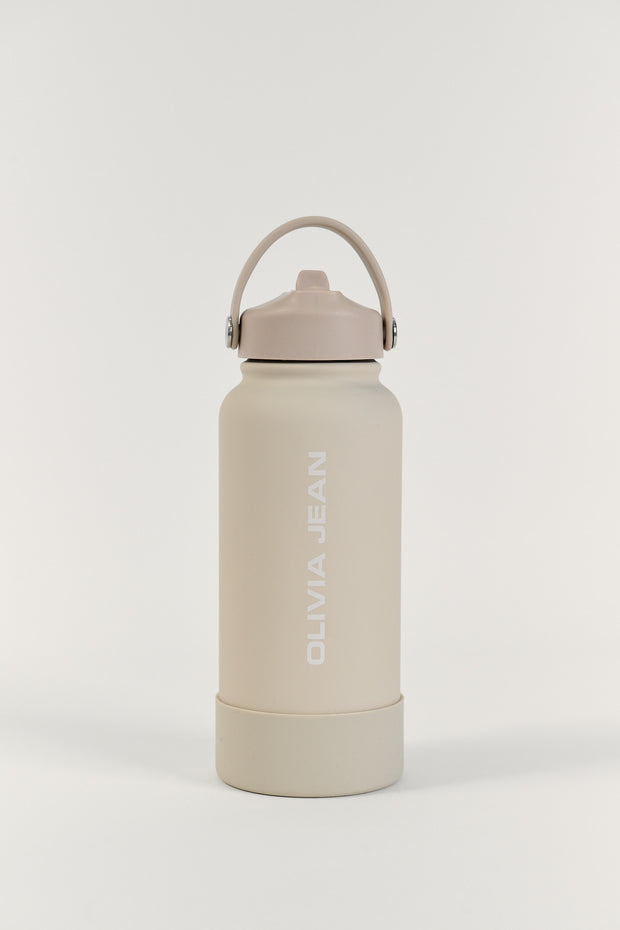 Beige 1L Water Bottle