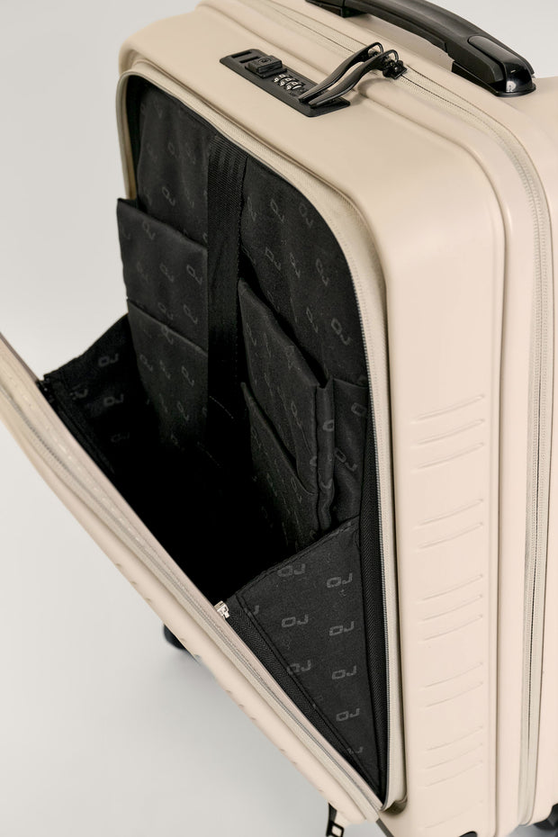 AIRE (Beige) Recycled Carry On Suitcase