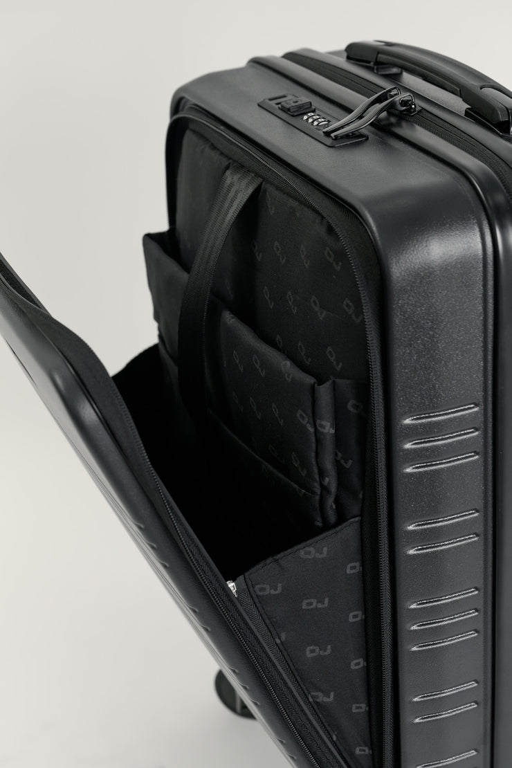 AIRE (Black) Recycled Carry On Suitcase
