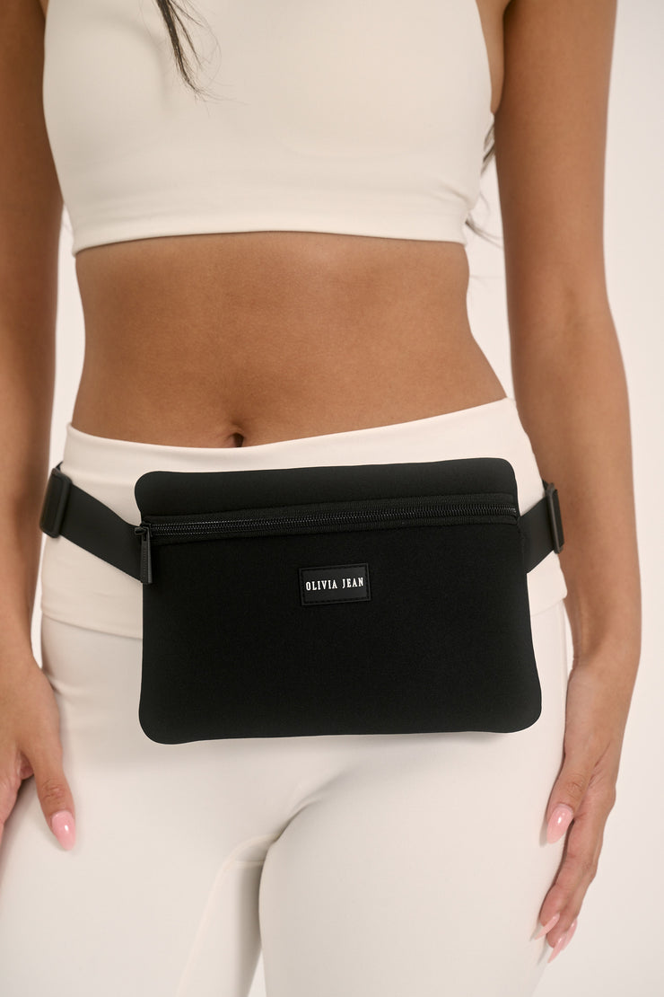 Active (Black) Neoprene Waist Bag