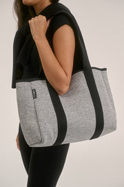 Elle Grey Neoprene Tote — Valli by Olivia Jean