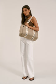 Latte (Beige) Neoprene Tote Bag