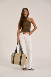 Fenix (Coral Sand) Duffle Neoprene Bag- With Zip Closure