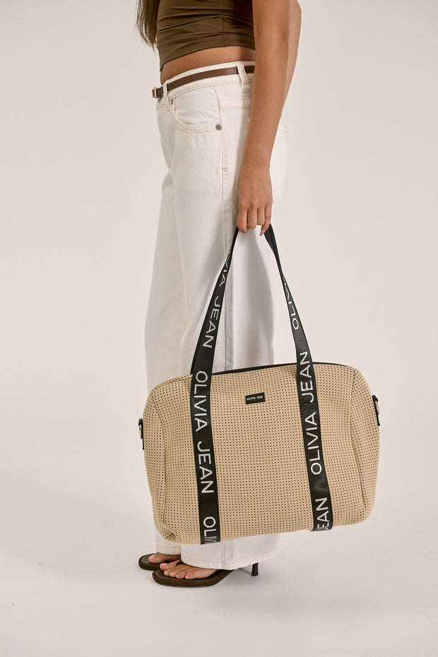 Fenix (Coral Sand) Duffle Neoprene Bag- With Zip Closure