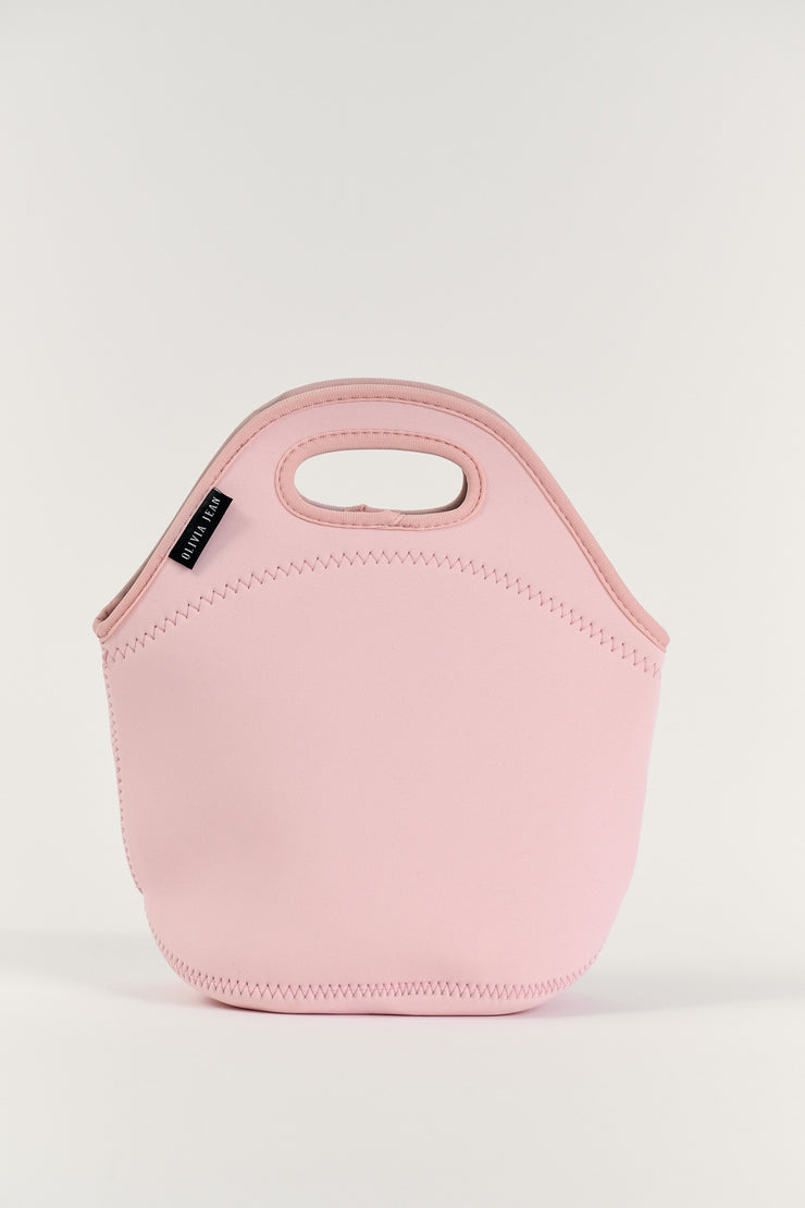 Pink Insulated Neoprene Lunch Bag